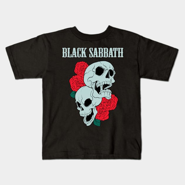 SABBATH BAND Kids T-Shirt by xsmilexstd